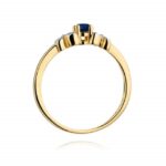 Inel Aur 14k cu Safir 0.15 ct - Imagine 3