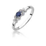 Inel Aur 14k cu Safir 0.15 ct - Imagine 5