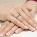 Inel Aur 14k cu Safir 0.15 ct - Imagine 4