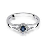 Inel Aur 14k cu Safir 0.15 ct - Imagine 3
