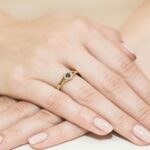 Inel Aur 14k cu Safir 0.15 ct - Imagine 4