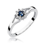 Inel Aur 14k cu Safir 0.15 ct - Imagine 5