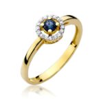 Inel Aur 14K cu Safir 0.15 ct