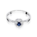 Inel Aur 14K cu Safir 0.15 ct - Imagine 5