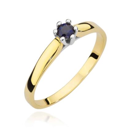 Inel Aur 14k cu Safir 0.15 ct