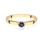 Inel Aur 14k cu Safir 0.15 ct - Imagine 2