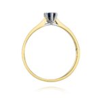 Inel Aur 14k cu Safir 0.15 ct - Imagine 3