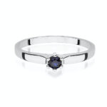 Inel Aur 14k cu Safir 0.15 ct - Imagine 6