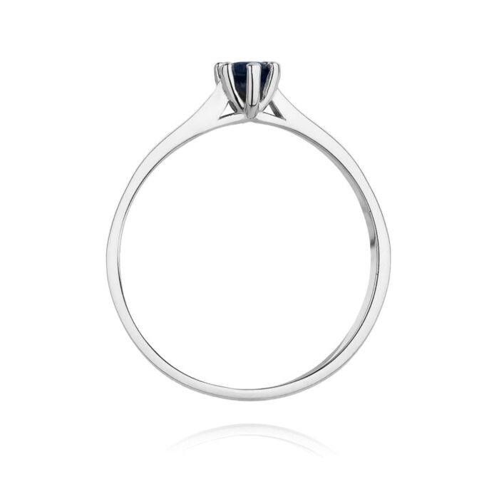 Inel Aur 14k cu Safir 0.15 ct - Imagine 7