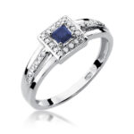 Inel Aur 14K cu Safir 0.20 ct - Imagine 5