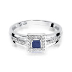 Inel Aur 14K cu Safir 0.20 ct - Imagine 6