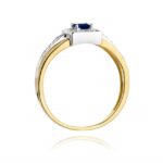 Inel Aur 14K cu Safir 0.20 ct - Imagine 3