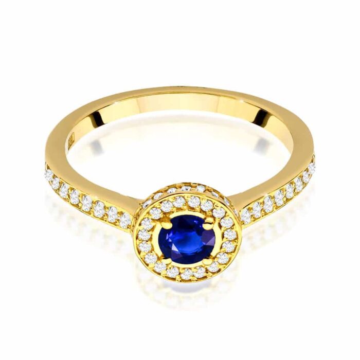 Inel Aur 14k cu Safir 0.30 ct - Imagine 2