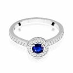 Inel Aur 14k cu Safir 0.30 ct - Imagine 6