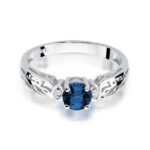 Inel Aur 14K cu Safir 0.50 ct - Imagine 6