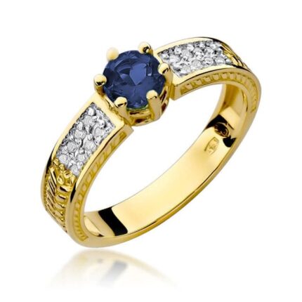 Inel Aur 14k cu Safir 0.50 ct
