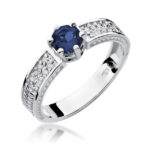 Inel Aur 14k cu Safir 0.50 ct - Imagine 4