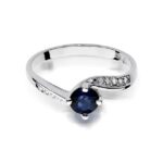 Inel Aur 14k cu Safir 0.50 ct - Imagine 6