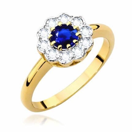Inel Aur 14k cu Safir 0.50 ct
