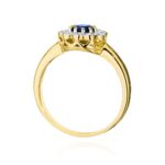 Inel Aur 14k cu Safir 0.50 ct - Imagine 3
