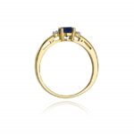 Inel Aur 14K cu Safir 0.50ct - Imagine 3