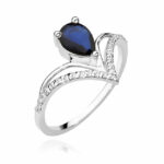Inel Aur 14k cu Safir 0.60 ct - Imagine 3