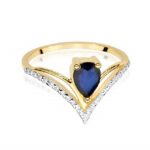 Inel Aur 14k cu Safir 0.60 ct - Imagine 2