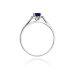 Inel Aur 14K cu Safir 0.70 ct si Diamante 0.05 ct - Imagine 6