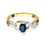 Inel Aur 14K cu Safir 0.70 ct - Imagine 2
