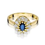 Inel Aur 14k cu Safir 0.70 ct - Imagine 2
