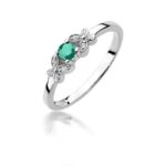 Inel Aur 14K cu Smarald 0.15 ct - Imagine 5