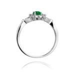 Inel Aur 14K cu Smarald 0.40 ct si Diamante 0.28 ct - Imagine 7