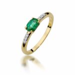 Inel Aur 14K cu Smarald 0.40 ct