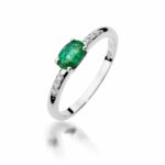 Inel Aur 14K cu Smarald 0.40 ct - Imagine 5