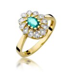Inel Aur 14K cu Smarald 0.40 ct