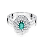 Inel Aur 14K cu Smarald 0.40 ct - Imagine 6
