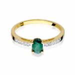 Inel Aur 14K cu Smarald 0.40 ct - Imagine 2