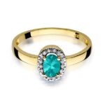 Inel Aur 14K cu Smarald 0.40 ct - Imagine 2