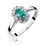 Inel Aur 14K cu Smarald 0.40 ct - Imagine 5