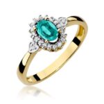 Inel Aur 14K cu Smarald 0.40 ct