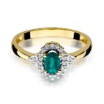 Inel Aur 14K cu Smarald 0.40 ct - Imagine 2