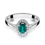 Inel Aur 14K cu Smarald 0.40 ct - Imagine 6