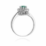 Inel Aur 14K cu Smarald 0.50 ct si Diamante 0.17 ct - Imagine 7