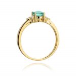 Inel Aur 14K cu Smarald 0.80 ct - Imagine 3
