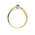 Inel Aur 14K cu Tanzanit 0.15 ct - Imagine 3