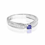Inel Aur 14K cu Tanzanit 0.15 ct - Imagine 5