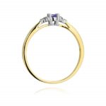 Inel Aur 14K cu Tanzanit 0.15 ct - Imagine 3