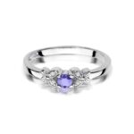 Inel Aur 14K cu Tanzanit 0.15 ct - Imagine 2