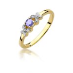 Inel Aur 14K cu Tanzanit 0.15 ct - Imagine 5