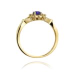 Inel Aur 14K cu Tanzanit 0.40 ct si Diamante 0.28 ct - Imagine 3